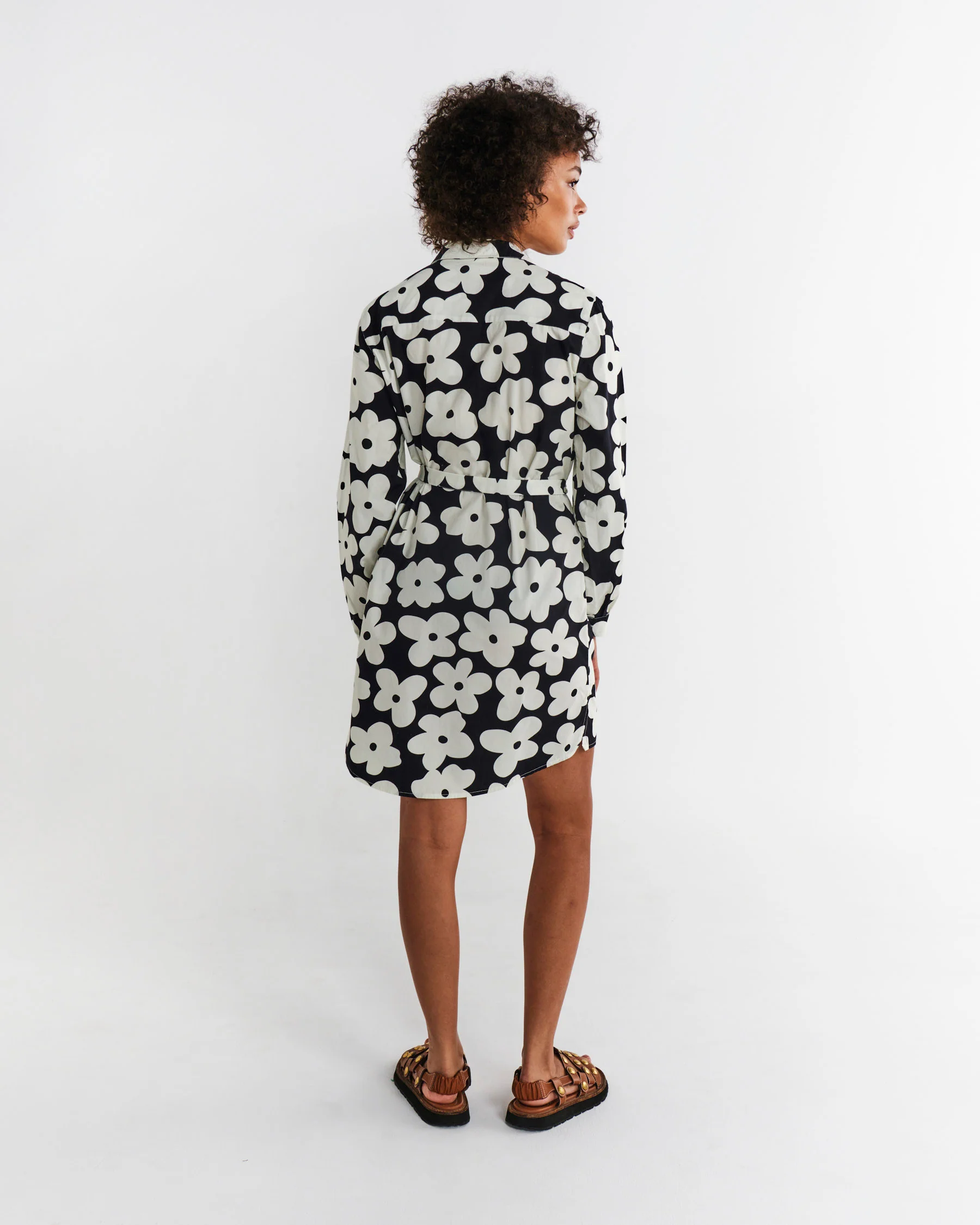 Flower Face Adult Sicilian Shirt Dress - Image 5