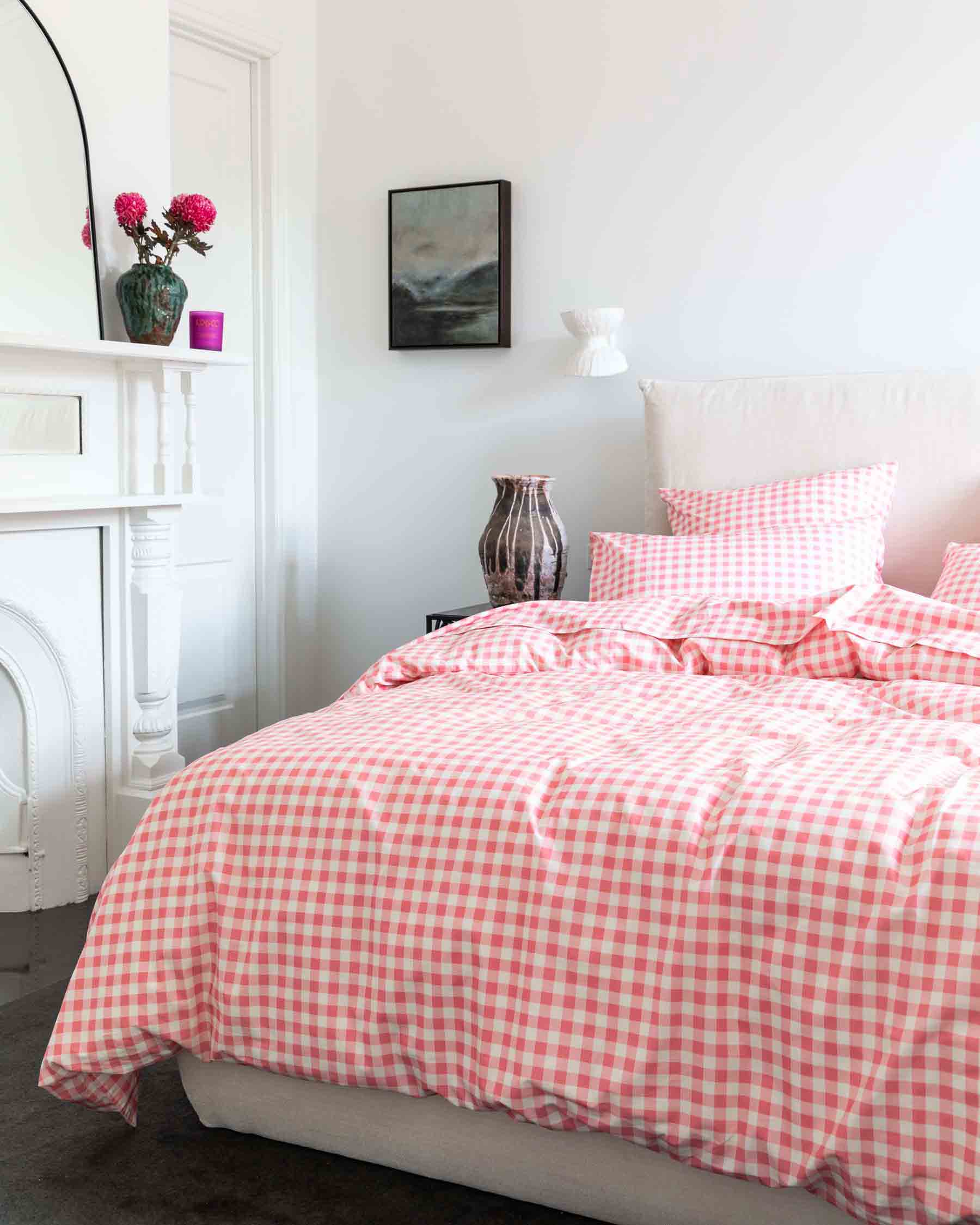 Gingham Candy Organic Cotton Pillowcases - Image 3