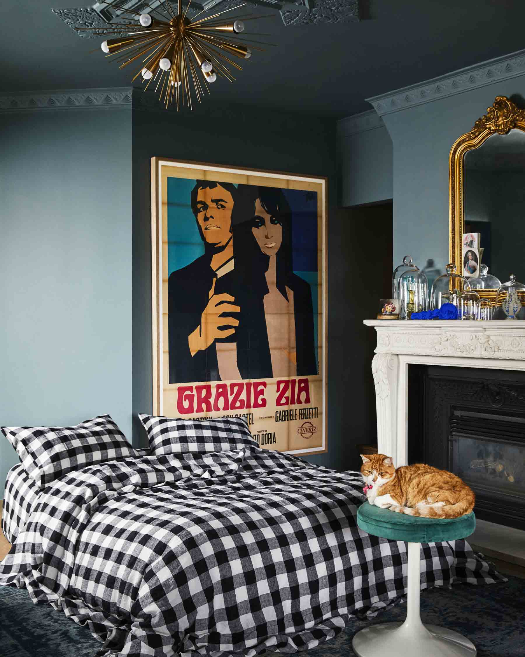 Black & White Gingham Linen Pillowcases - Image 8