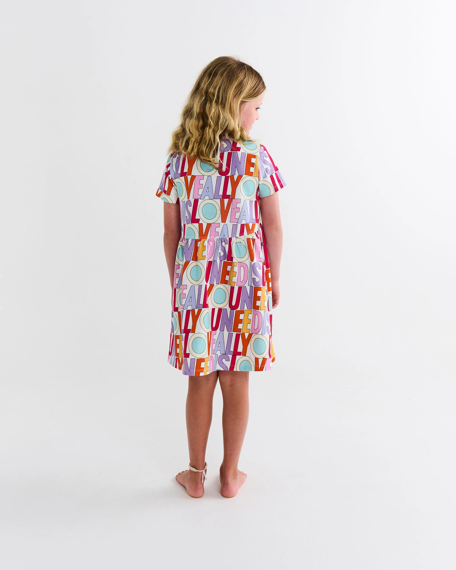 Kip&Co x The Beatles All You Need Is Love Organic Cotton Everyday Dress - Image 8
