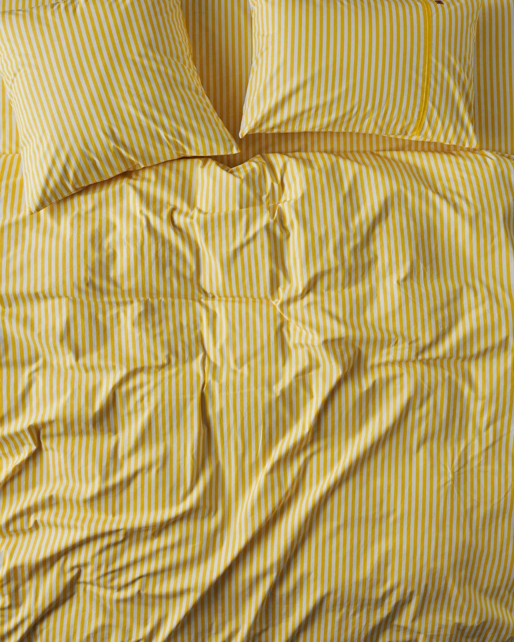 Limoncello Stripe Organic Cotton European Pillowcases - Image 3