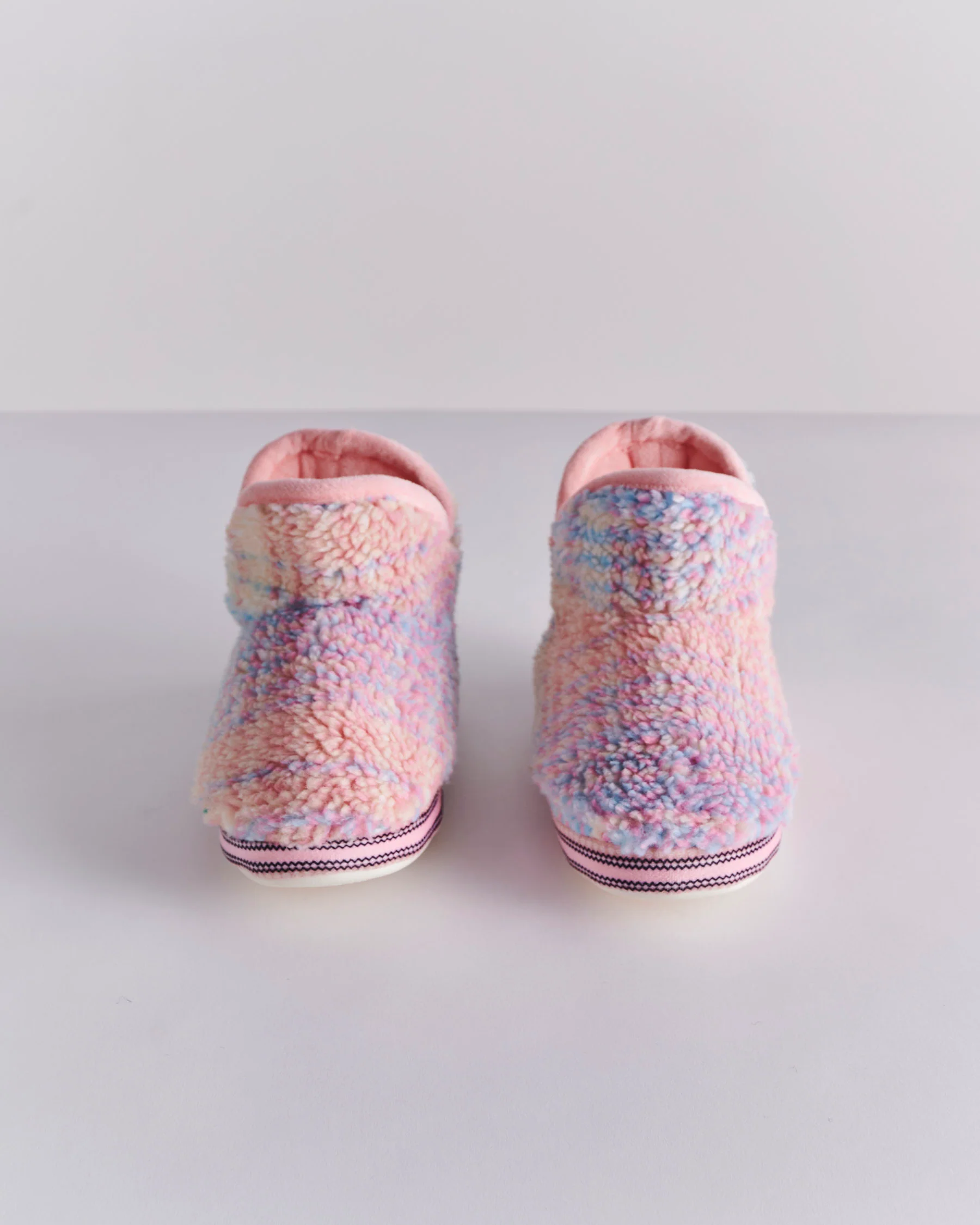 Pastel Dreams Tartan Sherpa Kids Ankle Boot - Image 5