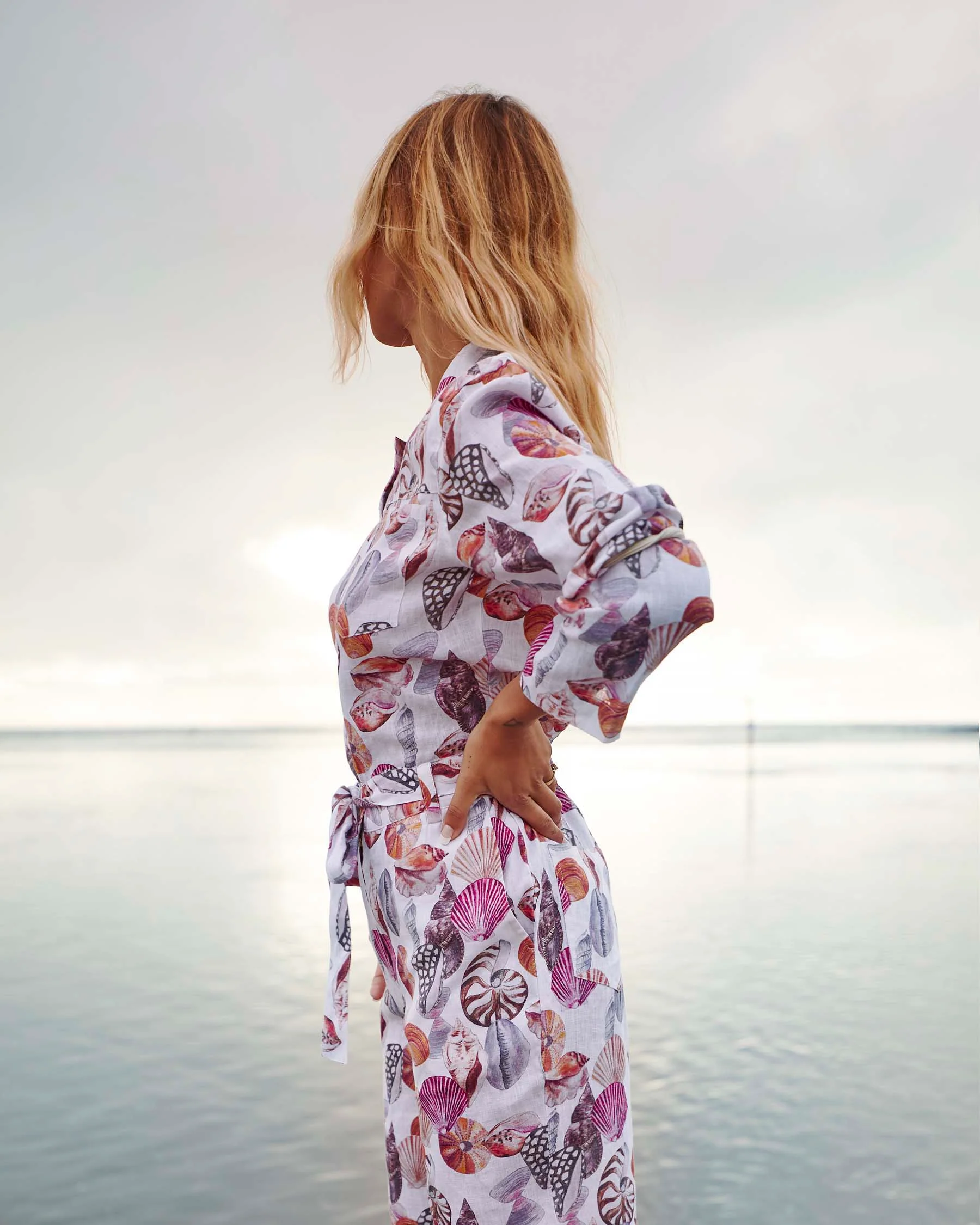Seashore Linen Long Sleeve Jumpsuit - Image 5