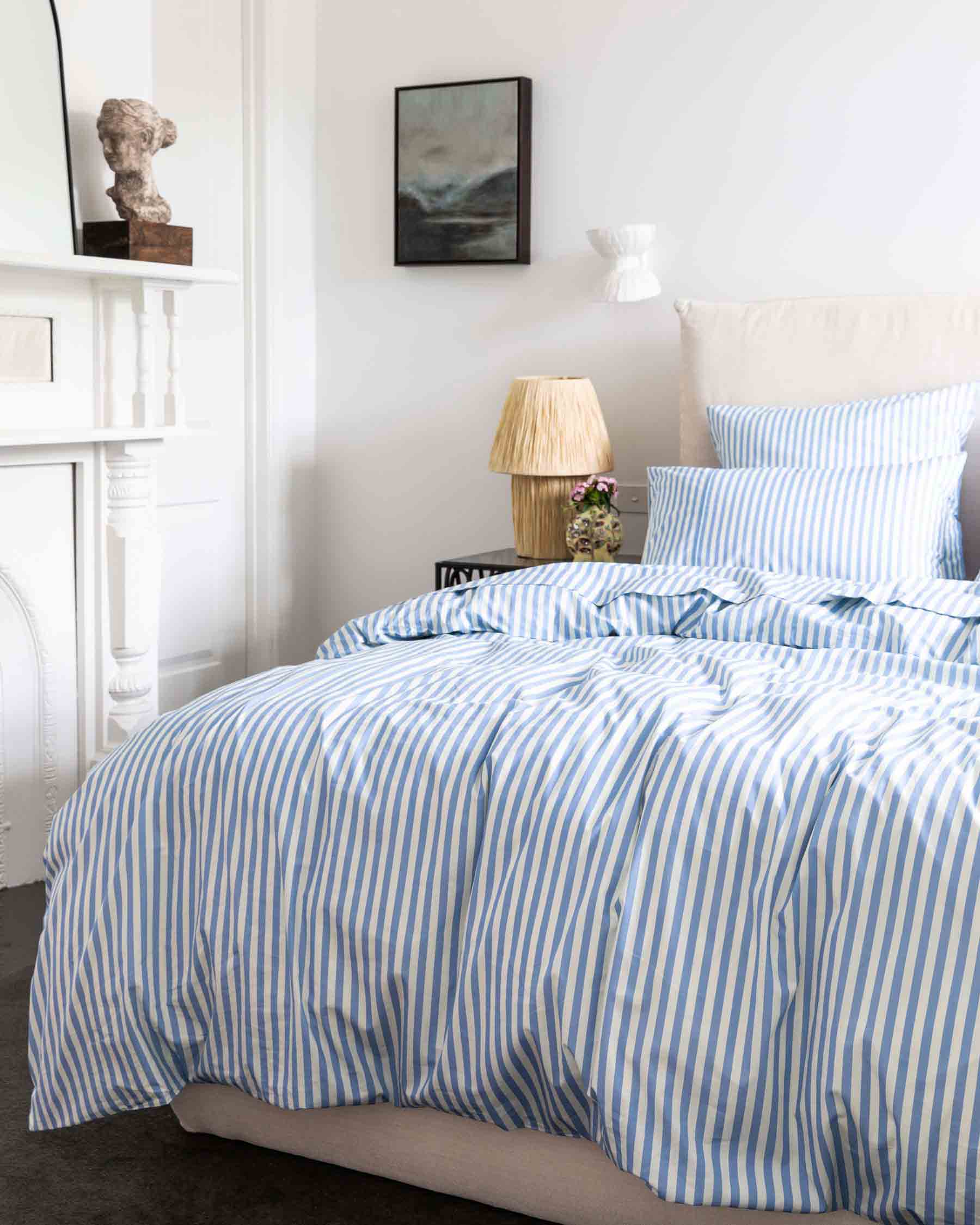 Seaside Stripe Organic Cotton European Pillowcases - Image 5