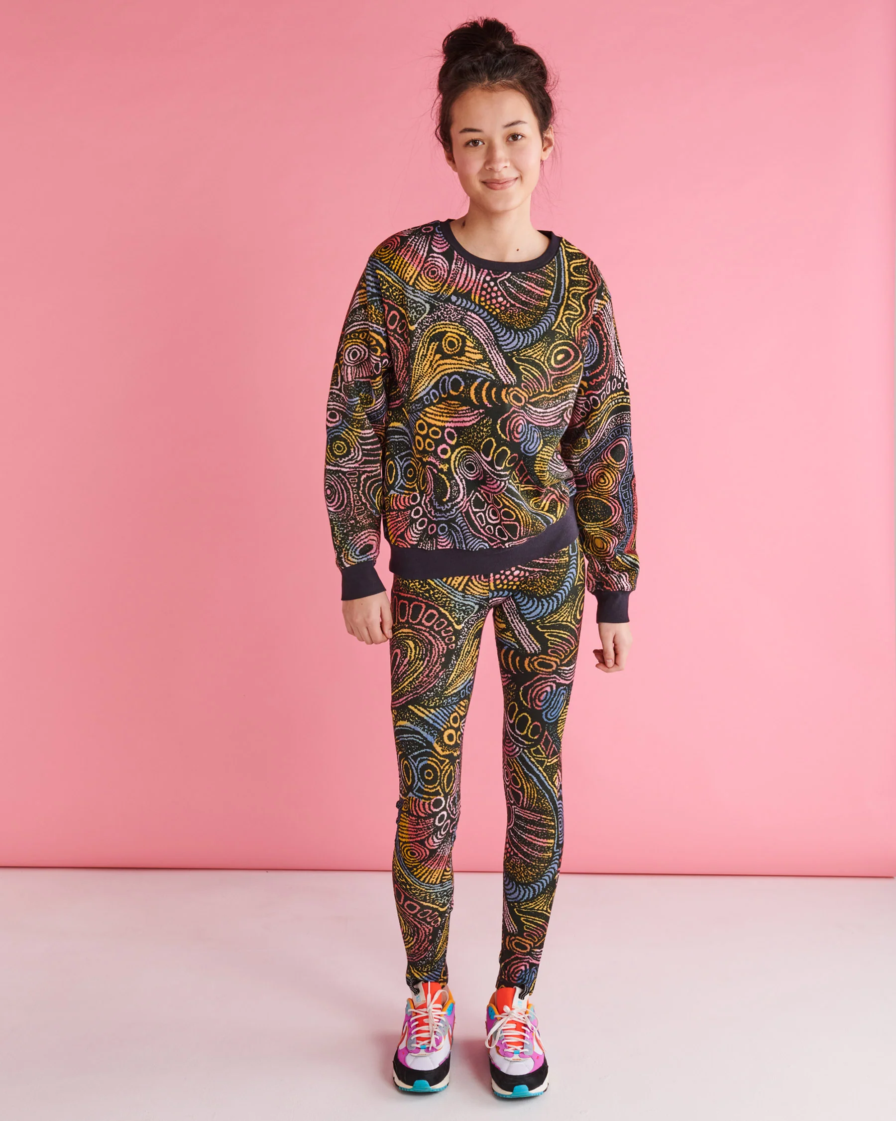 Tjala Tjukurpa Adult Organic Cotton Leggings - Image 5